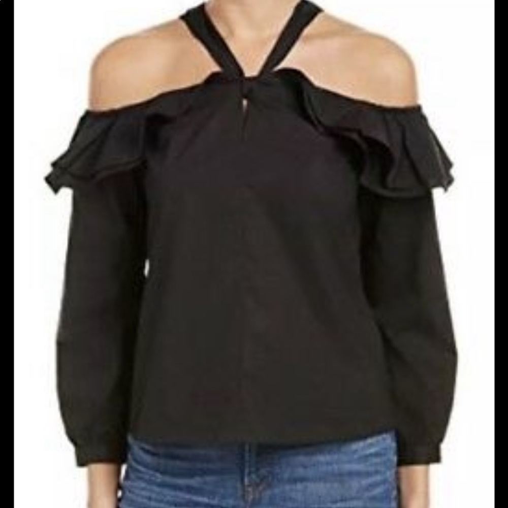 J.Crew cold shoulder blouse! 🖤 Never worn.